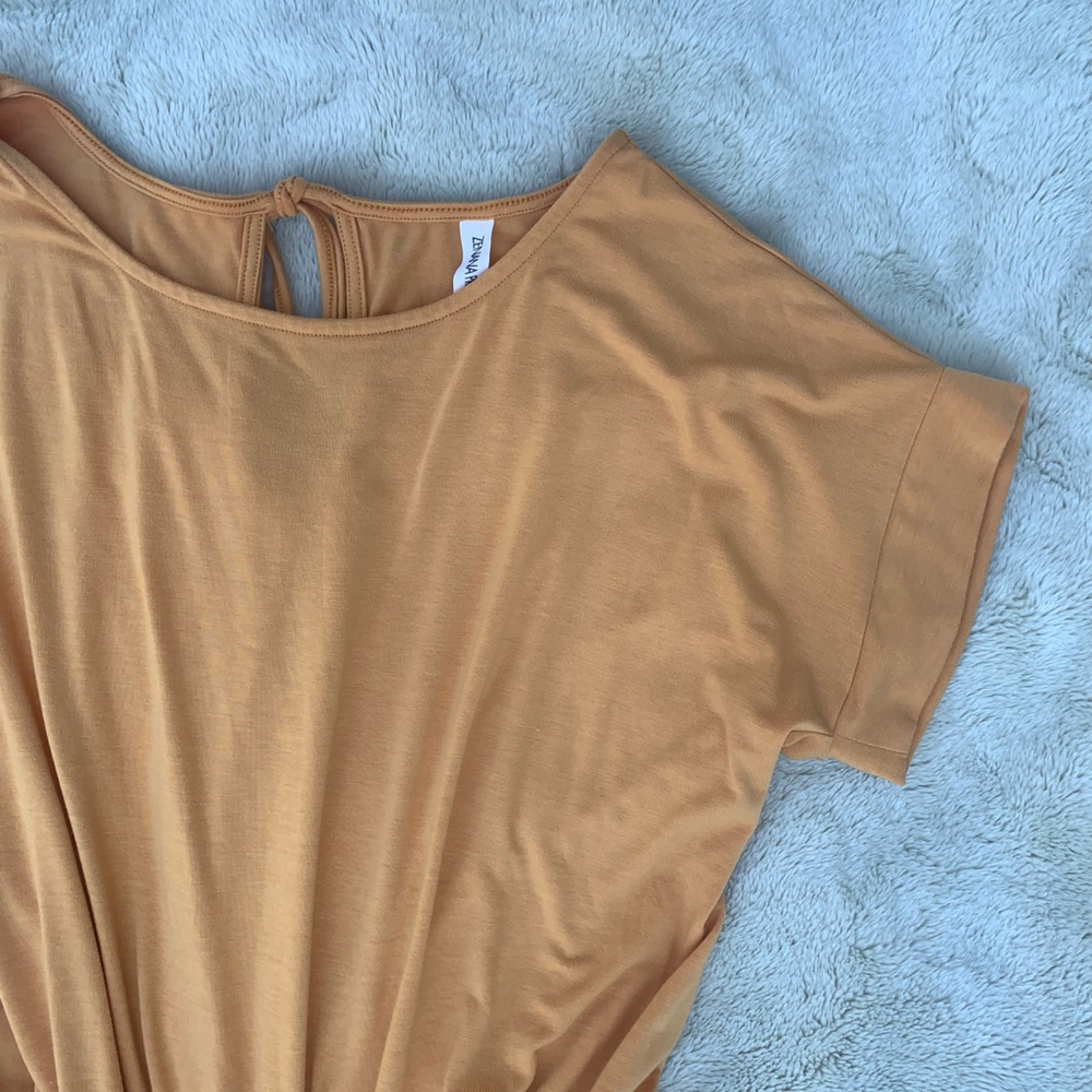 Zenana Premium new without tags goldenrod romper XL - Picture 7 of 8
